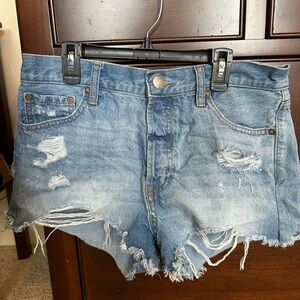 Aeropostale Woman’s Premium Air Midrise Slouchy Boyfriend Denim Short